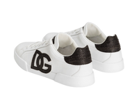 Scarpe Uomo Dolce & Gabbana Portofino Light Strobel in Pelle di Vitello Nappato