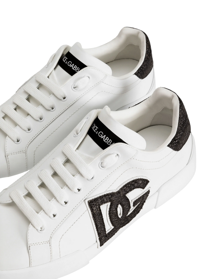 Scarpe Uomo Dolce & Gabbana Portofino Light Strobel in Pelle di Vitello Nappato