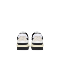 Scarpe Uomo Autry CLC Low in Pelle Bianca e Suede Nera