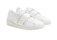 Scarpe Uomo VALENTINO GARAVANI Bianco Rockstud Untitled Pelle di Vitello