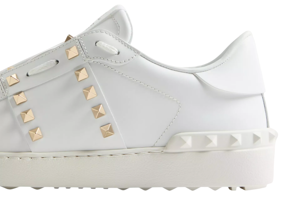 Scarpe Uomo VALENTINO GARAVANI Bianco Rockstud Untitled Pelle di Vitello