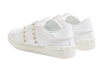 Scarpe Uomo VALENTINO GARAVANI Bianco Rockstud Untitled Pelle di Vitello