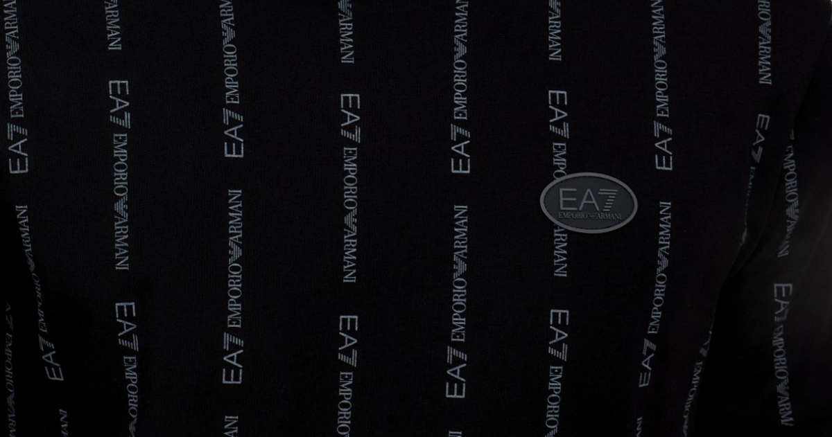 Completo Uomo EA7 Emporio Armani Graphic Series Stampa All over Nero