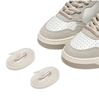Scarpe uomo AUTRY MEDALIST LOW IN PELLE E SUEDE FEATHER GRAY E LAMB