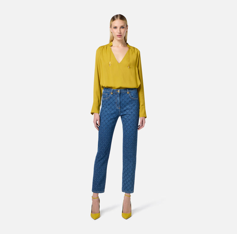 Jeans Donna ELISABETTA FRANCHI losanghe all-over