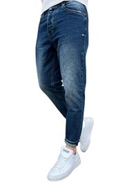 Jeans Uomo BERNA Cropped Rotture