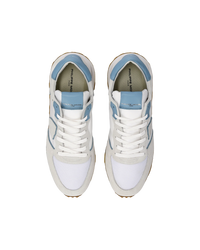 Scarpe Uomo Philippe Model Tropez Haute Avio Grigio Bianco