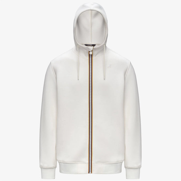 Felpa Uomo K-way Rainer Spacer Neoprene Bianco