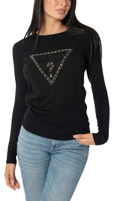 Maglia Donna GUESS Lanetta logo strass e pietre