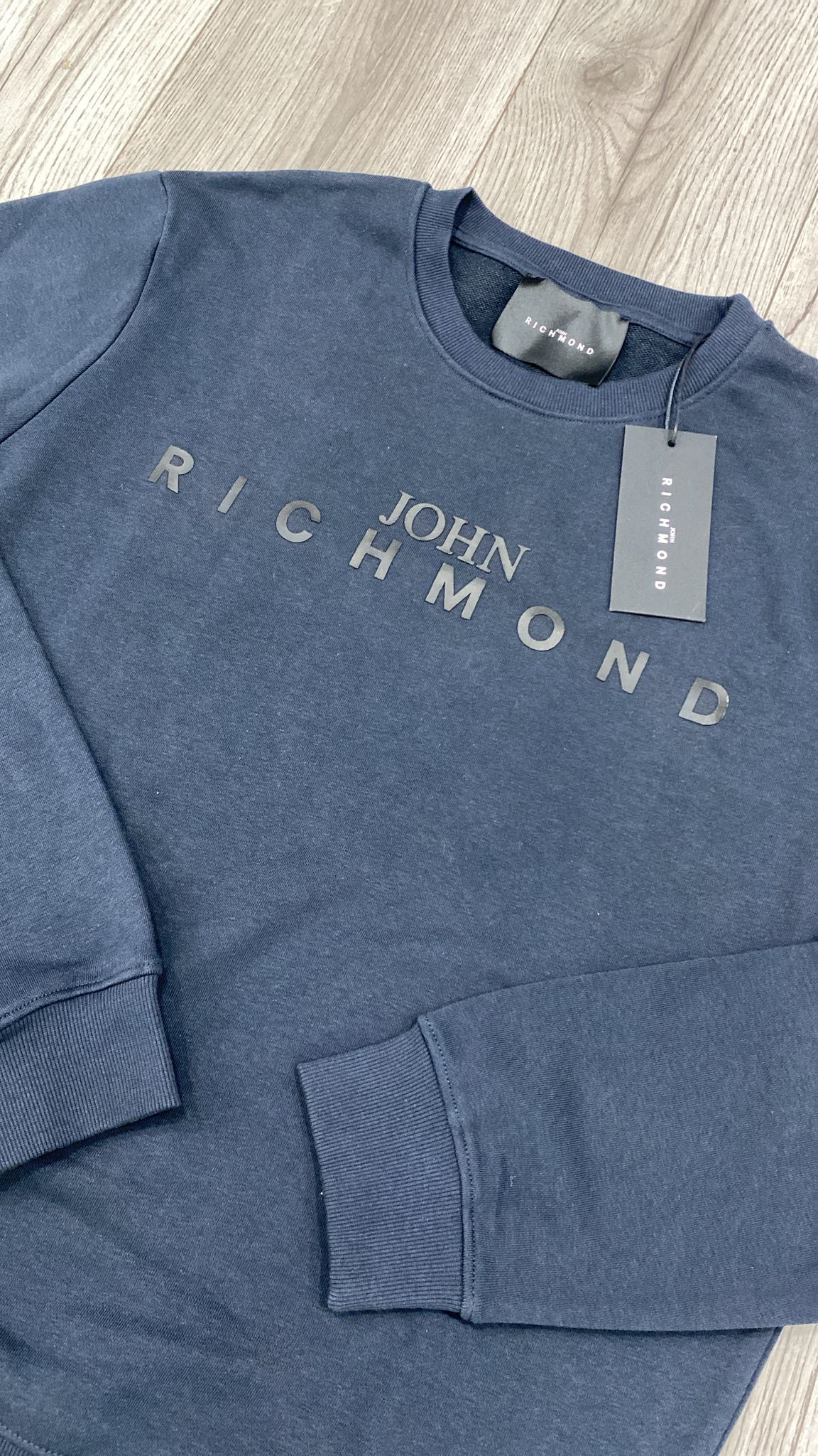 Felpa Uomo JOHN RICHMOND Blu Outlet