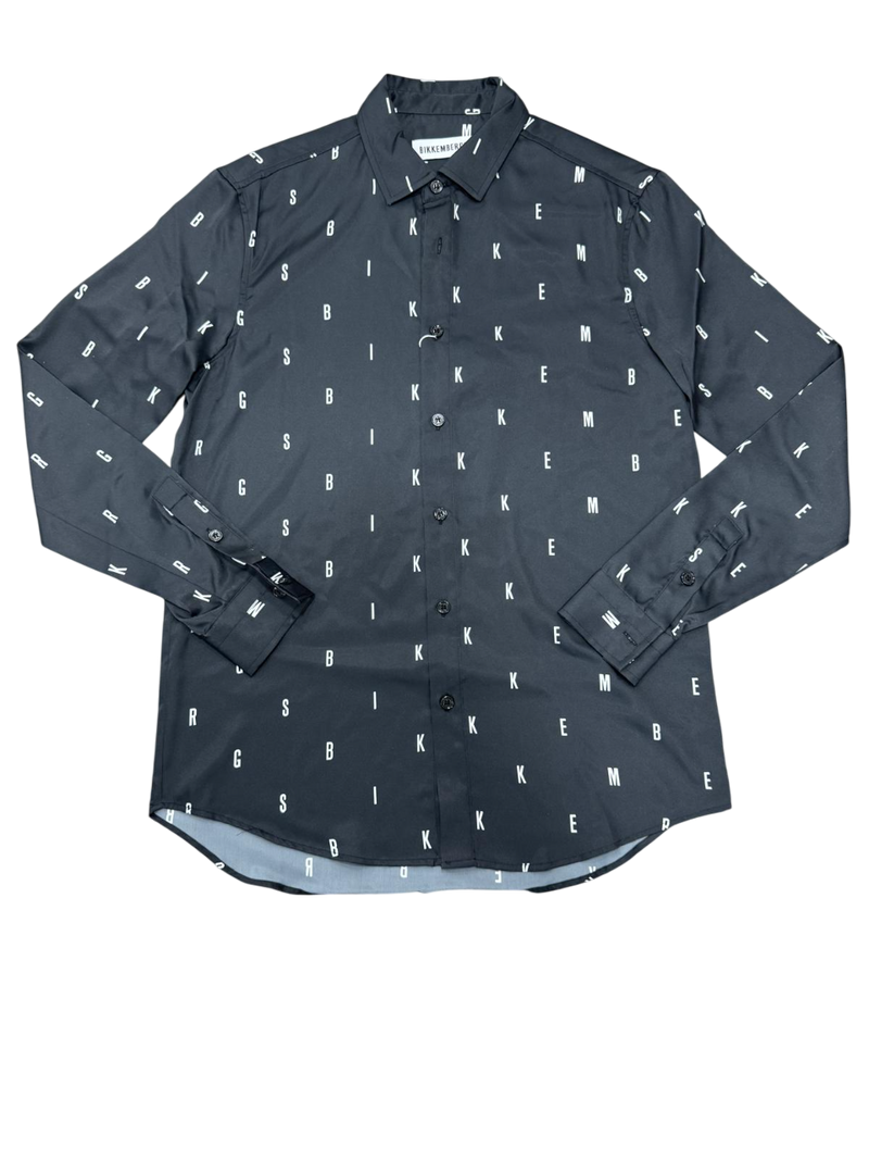 Camicia Uomo BIKKEMBERGS Lucida Stampa All-Over