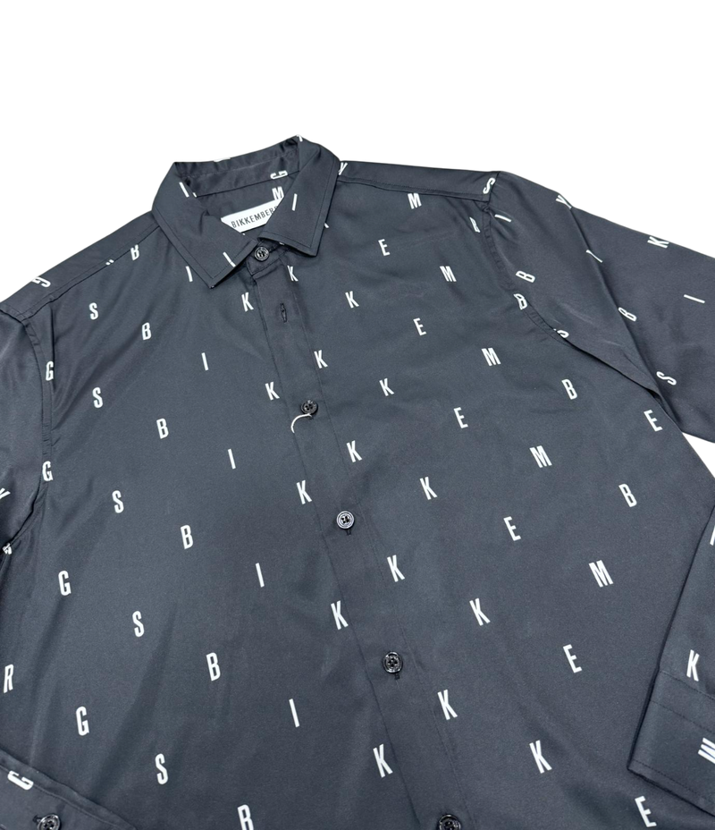 Camicia Uomo BIKKEMBERGS Lucida Stampa All-Over