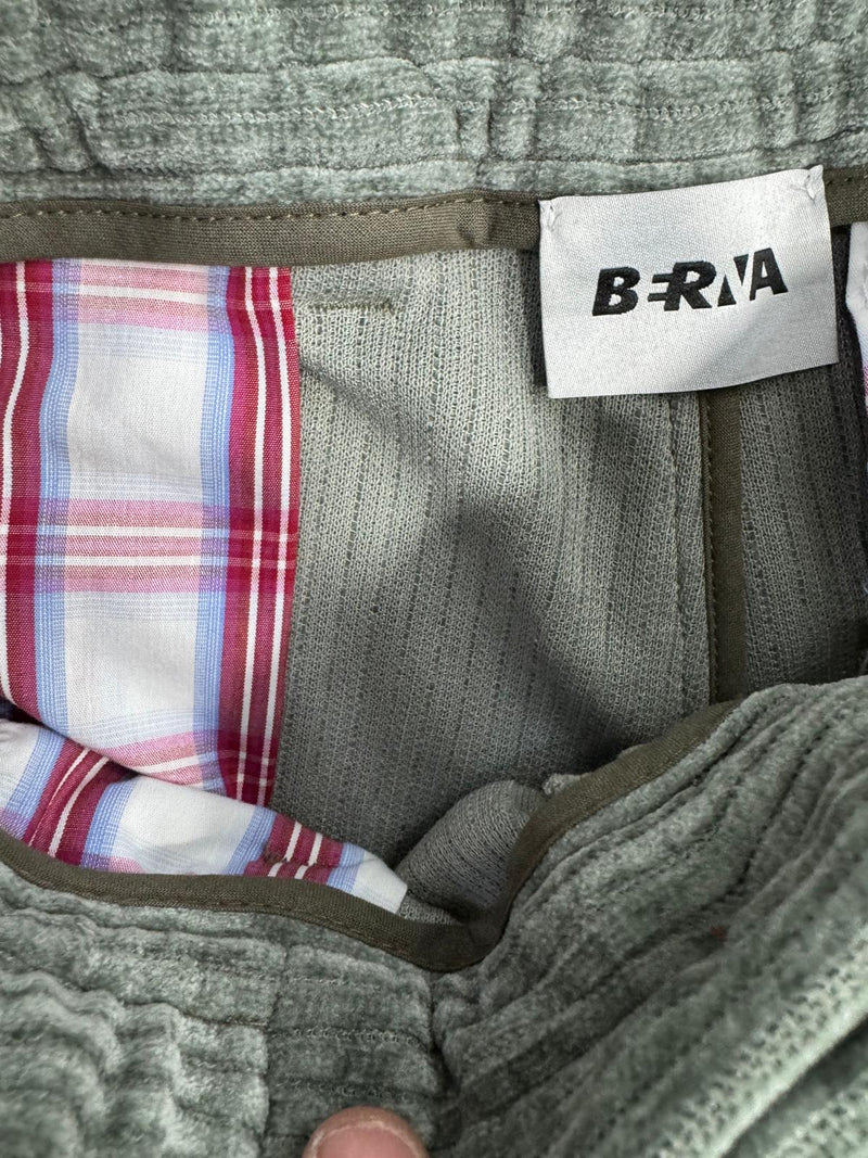 Pantalone Uomo BERNA In Velluto Polsini SALVIA