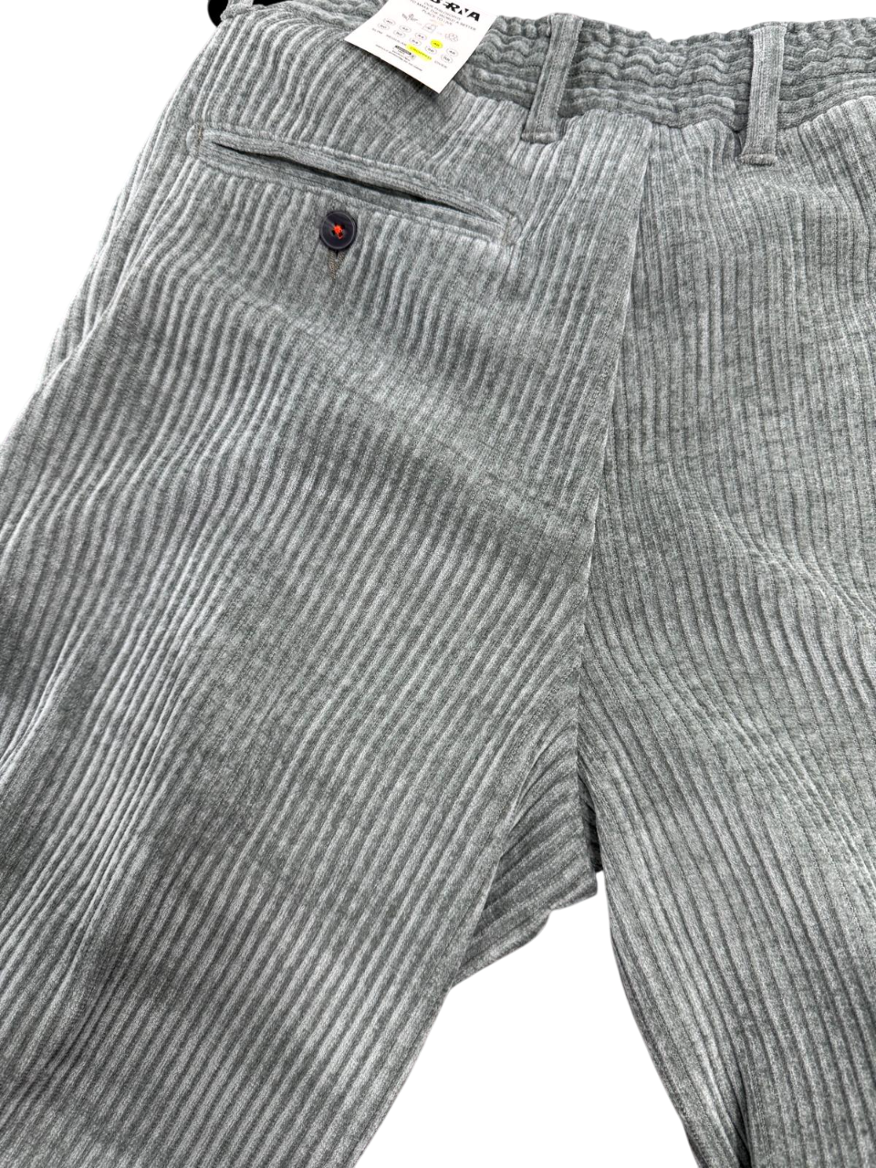 Pantalone Uomo BERNA In Velluto Polsini SALVIA