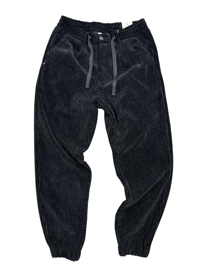 Pantalone Uomo BERNA In Velluto Polsini NERO