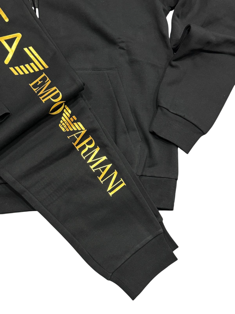 Tuta Uomo EA7 Emporio Armani Logo Oro Gold
