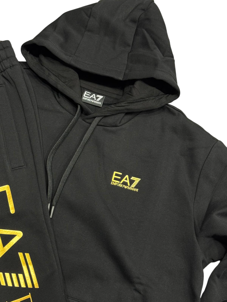 Tuta Uomo EA7 Emporio Armani Logo Oro Gold