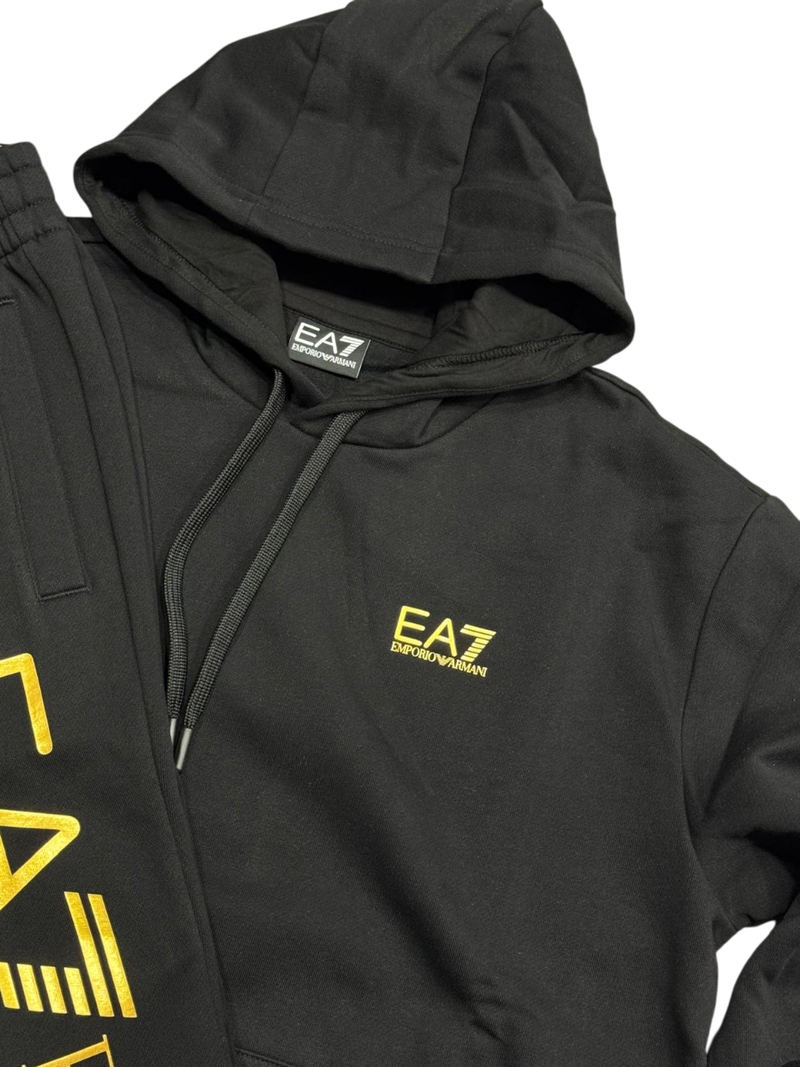 Tuta Uomo EA7 Emporio Armani Logo Oro Gold