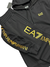 Tuta Uomo EA7 Emporio Armani Logo Oro Gold