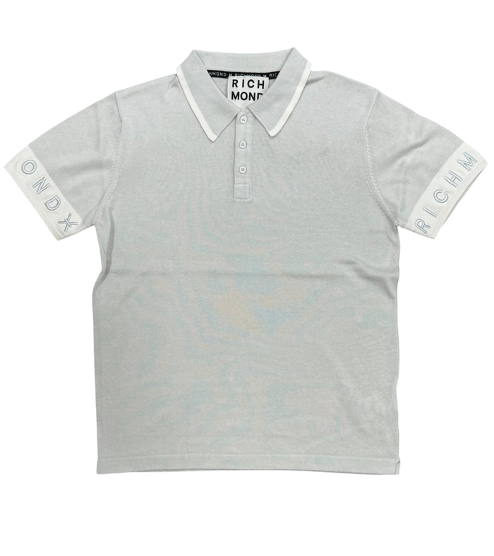Polo Uomo Richmond in Cotone Banda Logo sulle Maniche