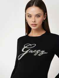 Maglia Donna GUESS Lanetta logo strass