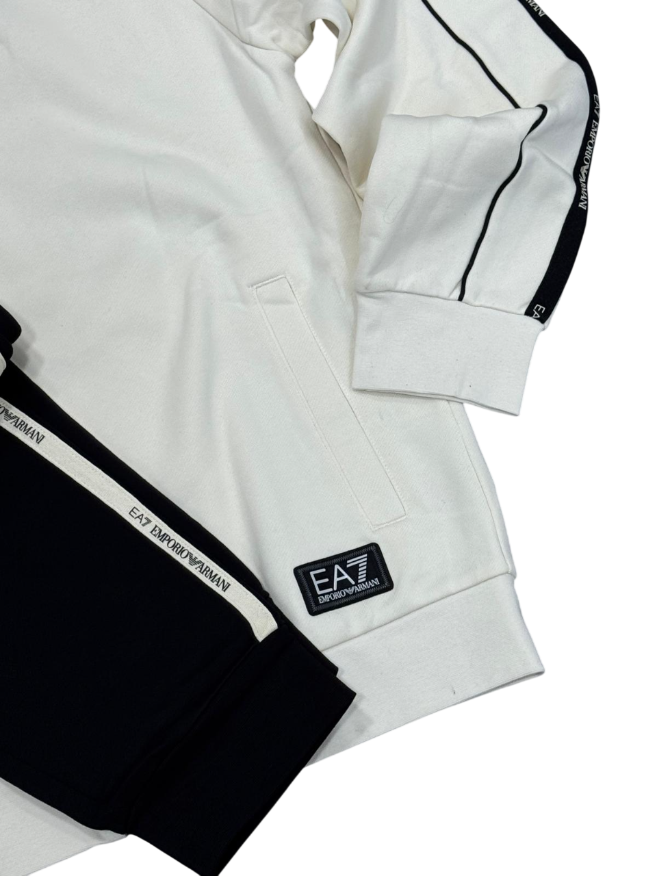 Tuta Uomo EA7 Emporio Armani Banda Felpata Full Zip