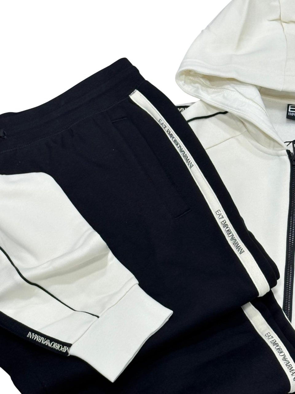 Tuta Uomo EA7 Emporio Armani Banda Felpata Full Zip