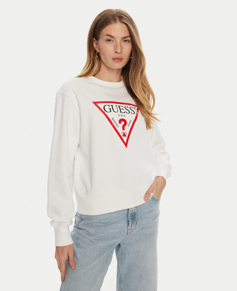 Felpa Donna GUESS Logo Triangle Regular fit