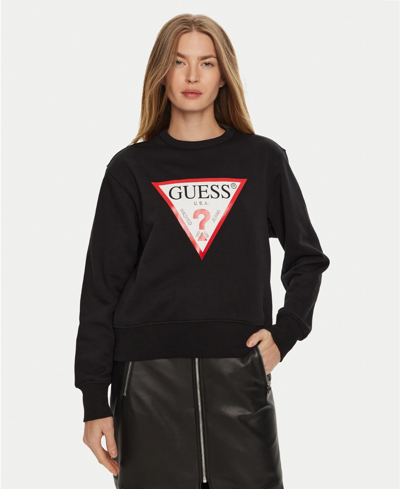 Felpa Donna GUESS Logo Triangle Regular fit