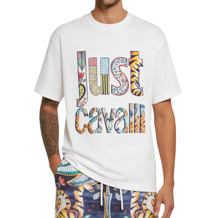 T‑shirt Uomo Just Cavalli Con logo Multicolor Stampato