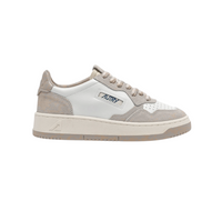 Scarpe uomo AUTRY MEDALIST LOW IN PELLE E SUEDE FEATHER GRAY E LAMB