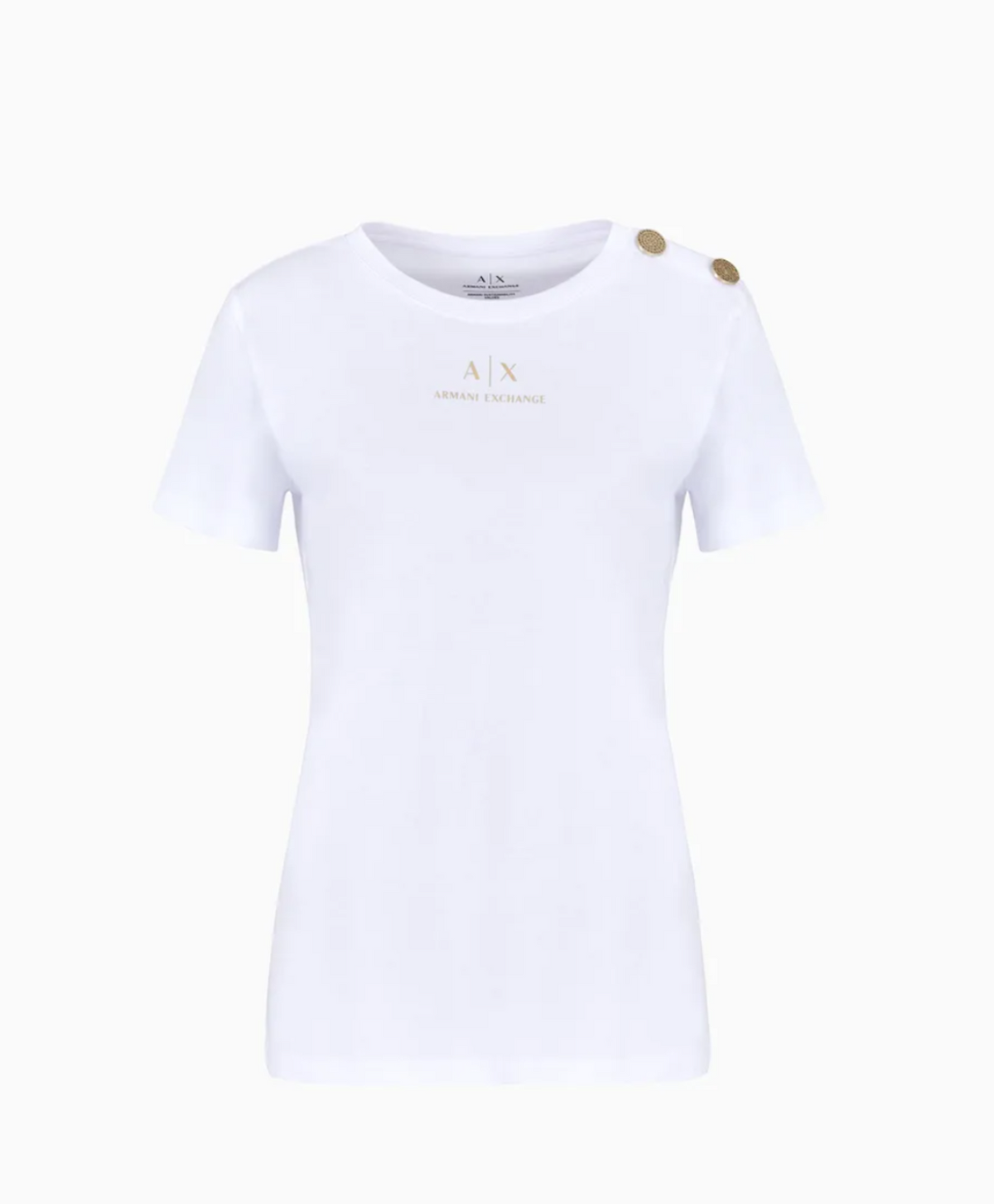 T-shirt Donna ARMANI EXCHANGE dettaglio sulla spalla