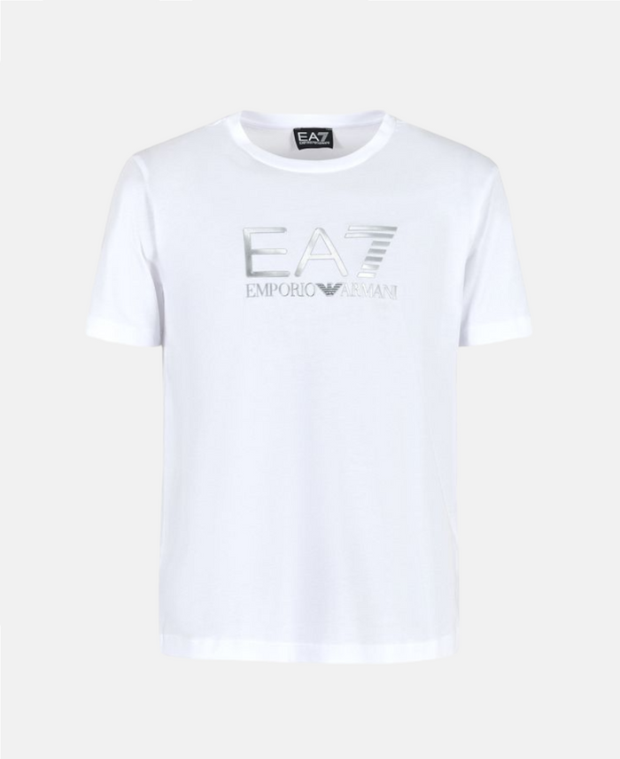 T-shirt Uomo EA7 Emporio Armani Lux Scritta Rilievo Metalic