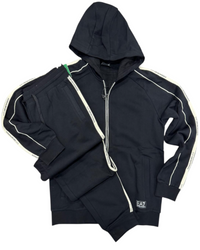 Tuta Uomo EA7 Emporio Armani Banda Felpata Full Zip