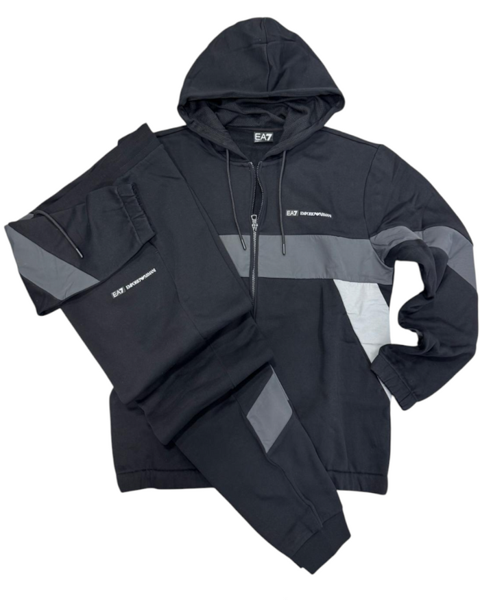Tuta Uomo EA7 Emporio Armani Athletic Colour Block Misto Cotone