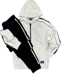 Tuta Uomo EA7 Emporio Armani Banda Felpata Full Zip