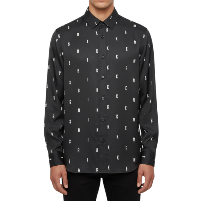 Camicia Uomo BIKKEMBERGS Lucida Stampa All-Over