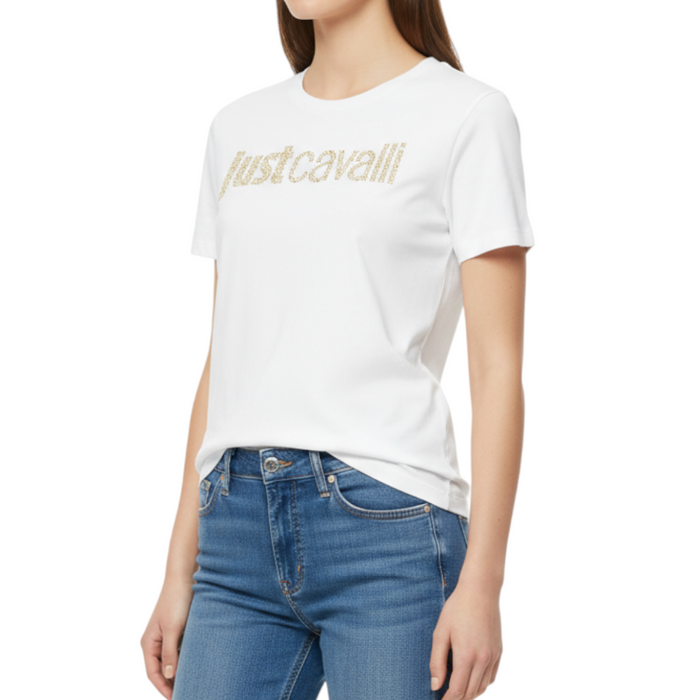 T-shirt Donna Just Cavalli Borchie