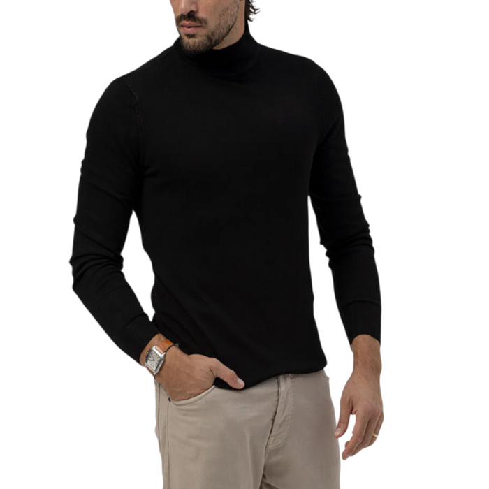 Maglia Uomo F.Mattioli Mezzo Collo Misto