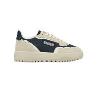 Scarpe Uomo Autry Wildpace Low In Cordura e Suede Bianco e Space Blu