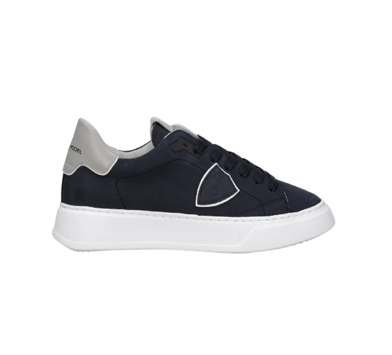 Scarpe Uomo Philippe Model Temple Nabuk Blu