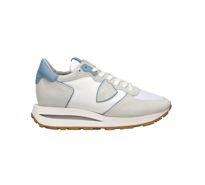 Scarpe Uomo Philippe Model Tropez Haute Avio Grigio Bianco