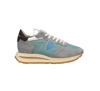Scarpe Uomo Philippe Model Tropez Haute Tela Camoscio