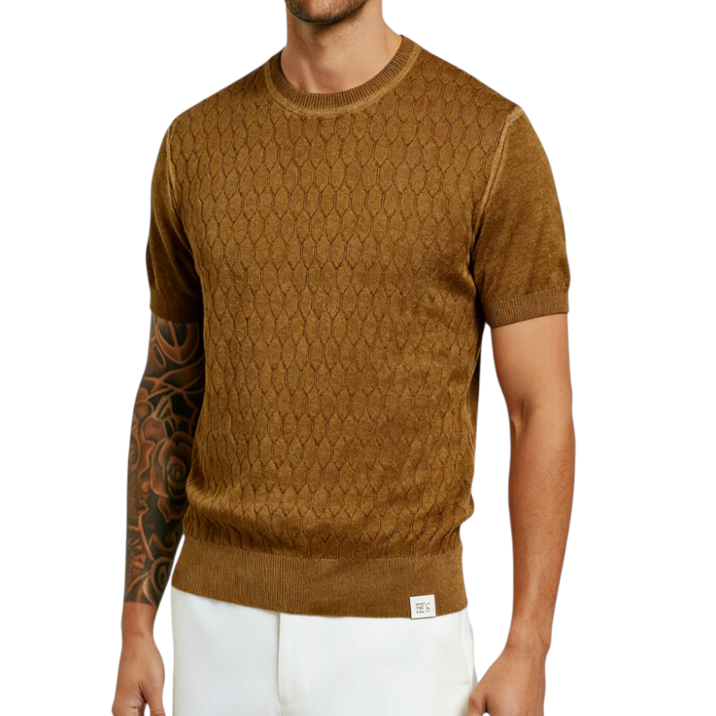 Maglia Uomo PEUTEREY in Filo di Cotone Esagono