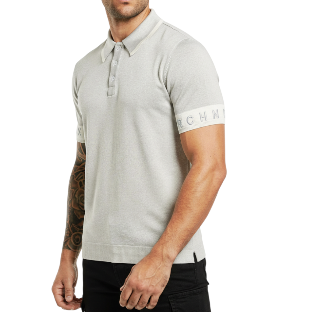 Polo Uomo Richmond in Cotone Banda Logo sulle Maniche