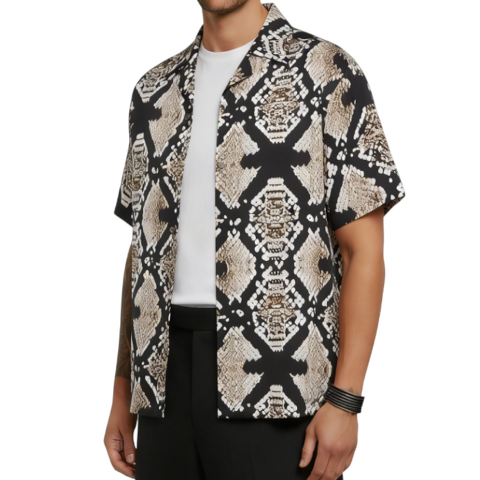 Camicia Uomo Richmond con stampa Snake luxury
