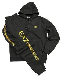 Tuta Uomo EA7 Emporio Armani Logo Oro Gold
