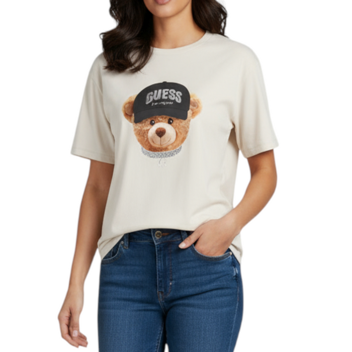 T-shirt Donna Guess Teddy Bear Hat