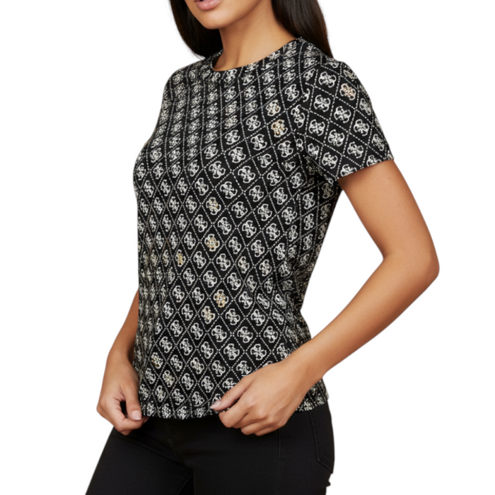 T-shirt Donna Guess Monogramma Logo