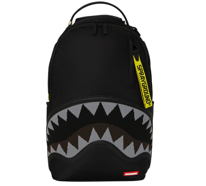 Zaino SPRAYGROUND SHARK CENTRAL YELLOW TAPE DLX SATIN BACKPACK Unisex